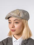 Кепка STETSON арт. 6873303 HATTERAS LINEN IRREGULAR CHECK (синий / желтый)